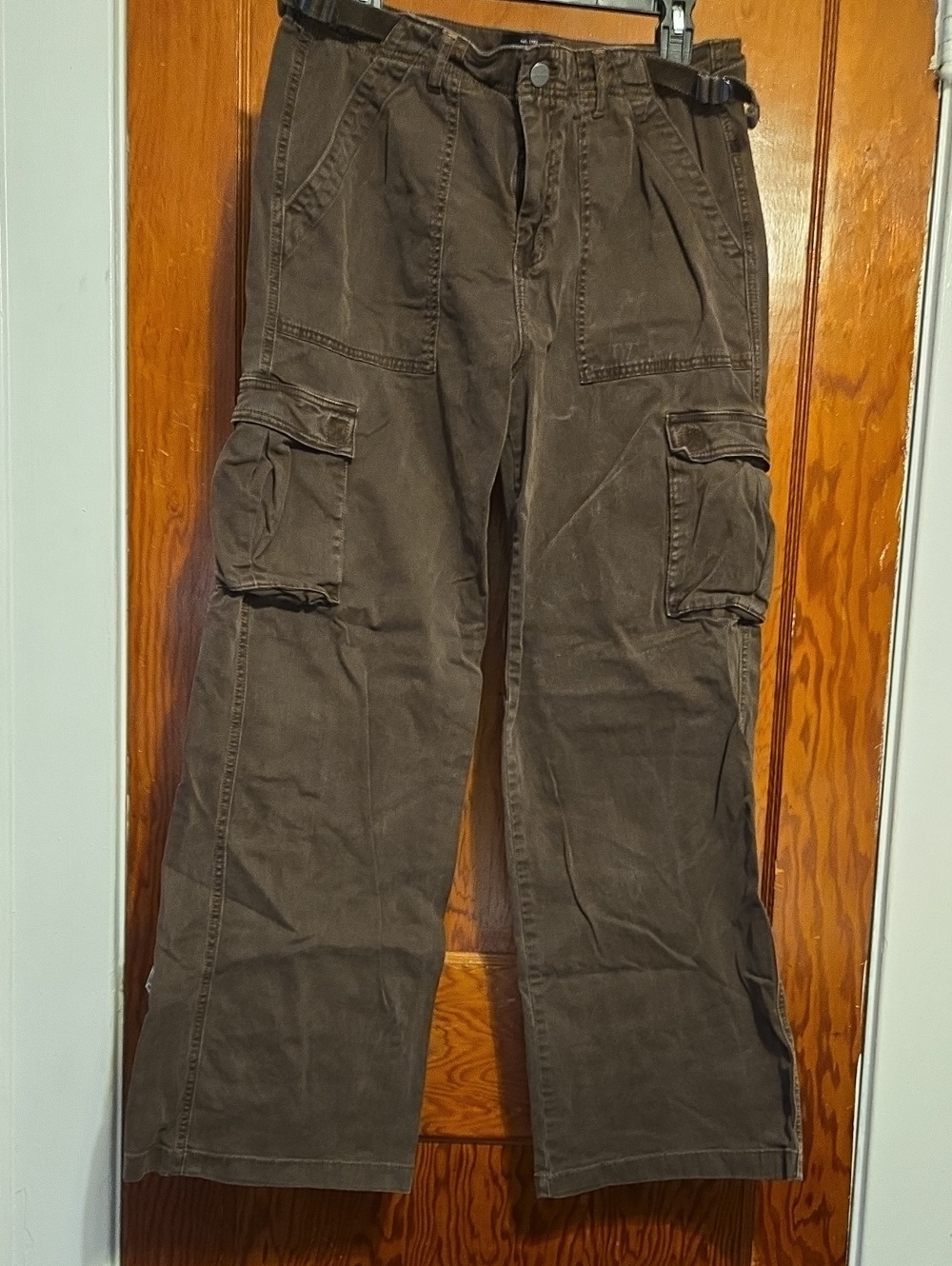 Sanctuary Women's Brown Cargo Pants with Utility Pockets - Size L
